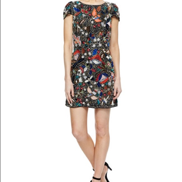 alice + olivia beaded Ellen dress, size 4 - Picture 1 of 8